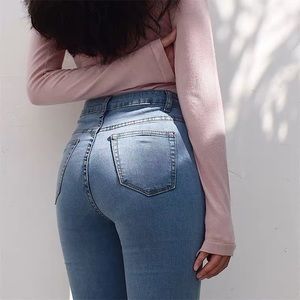 High rise jeans